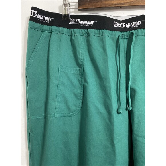 Grey's Anatomy Barco Active Scrub Pants Bottoms 3 Pocket Womens 3X Green NEW - Picture 4 of 10